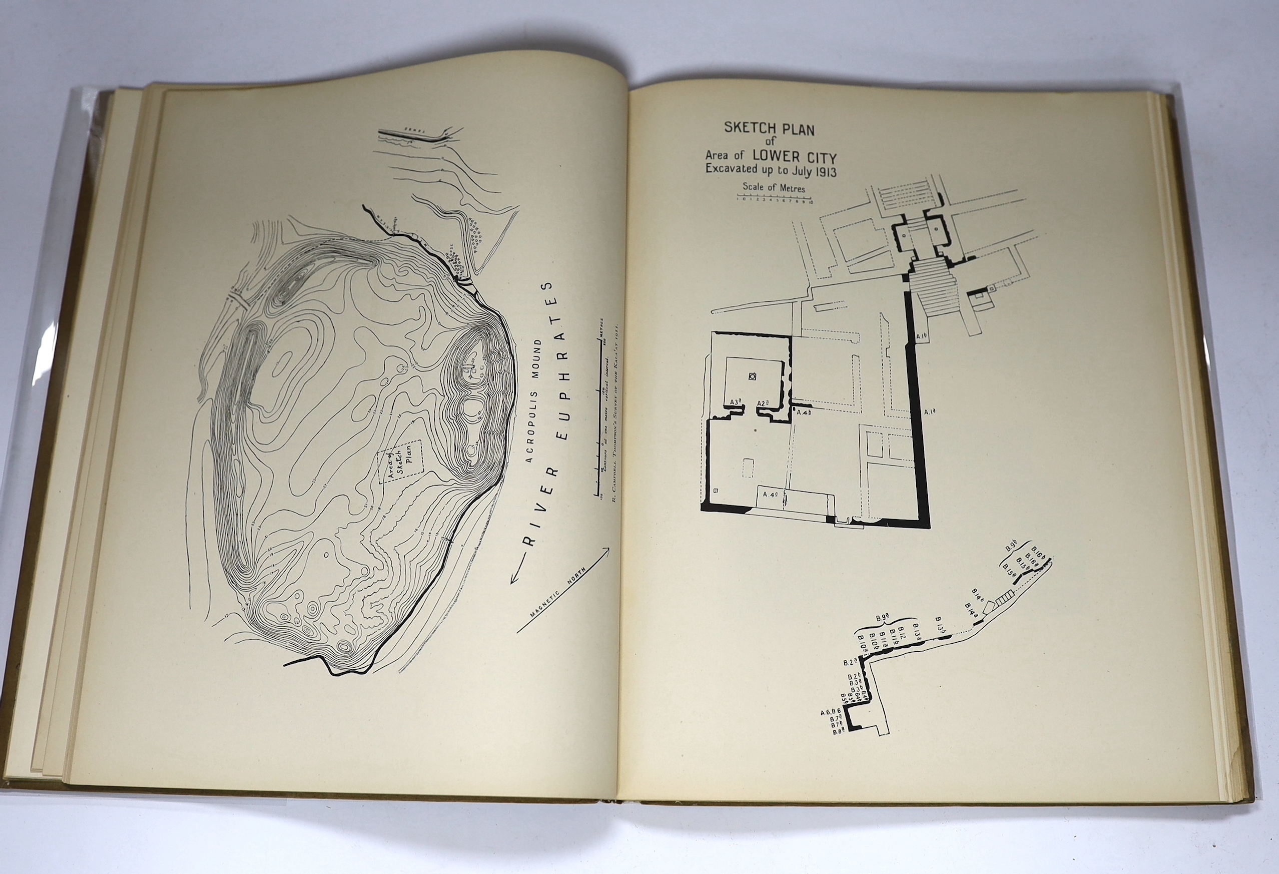 Lawrence, T.E, Woolley, C.L and Hogarth, D.G (intro) - Carchemish. Report on the Excavations at Djerabis on behalf of the British Museum, conducted by C. Leonard Woolley MA and TE Lawrence, Part I, British Museum 1914, F